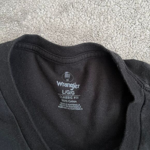 Wrangler graphic tee skull flames biker grunge - Picture 4 of 6